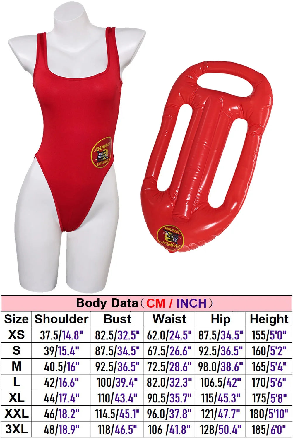 1989 TV Baywatch Costume Disguise Mitch Buchannon Cosplay Fantasy Shorts Summer Beach Wear Adult Men Roleplay Fantasia Outfits