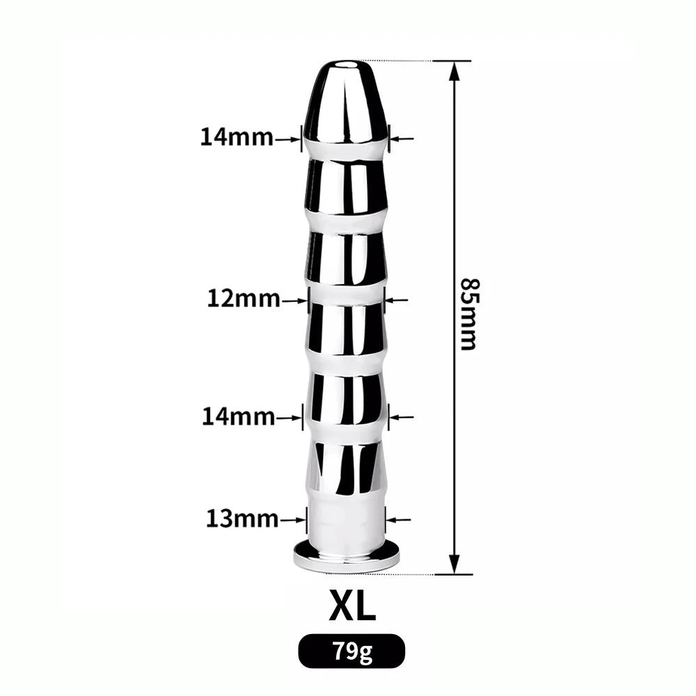 VOID SPIRE – XXL Ribbed Urethral Plug