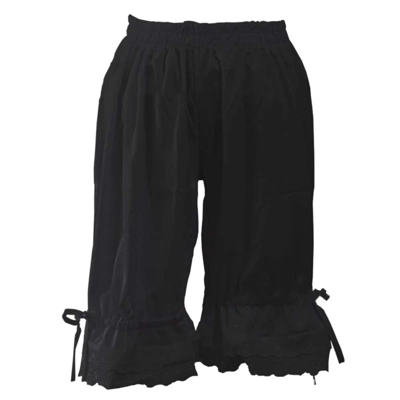 Short Pants Summer lace Women Shorts Fashion Female Wide Leg Pants Casual Loose  Elastic Wasit Shorts