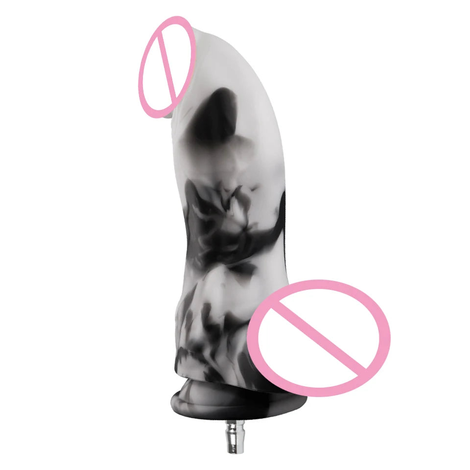ROUGH BEAST Silicone Dildo Attachments for Quick Air Sex Machine Women and Men Adult Sex Toys Masturbation Machine Accessories