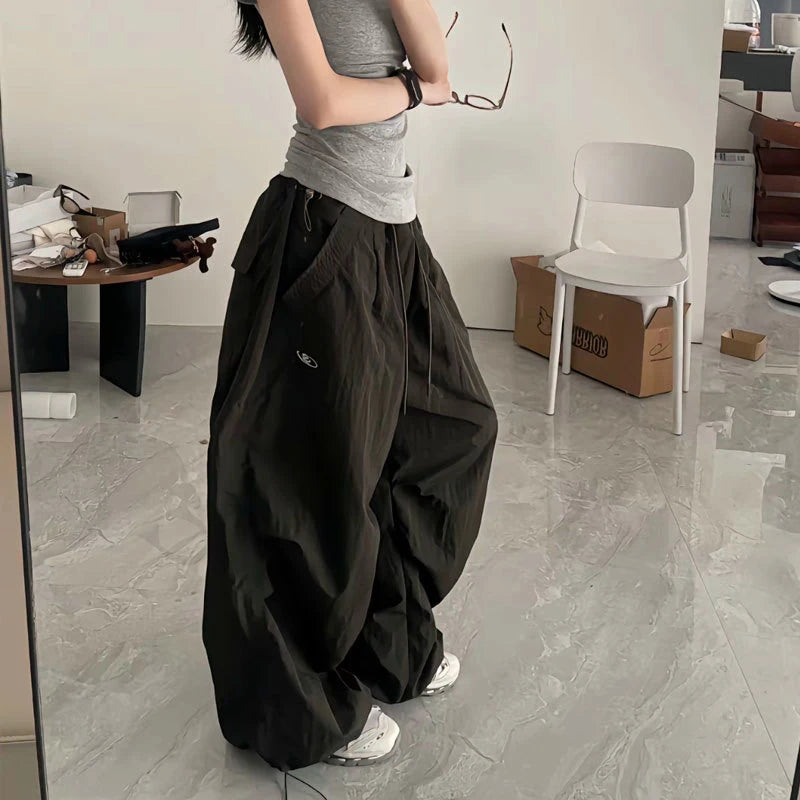 Oversized Sweatpants Women Y2K Streetwear White Wide Leg Joggers Harajuku Baggy Cargo Pants Summer Korean Casual Trousers New