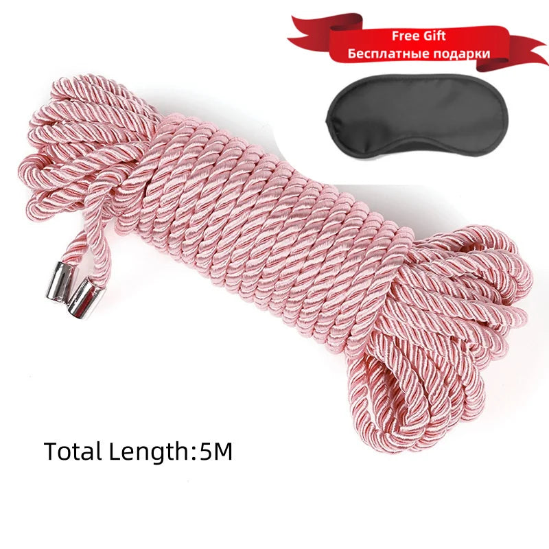 ASHBURNS Exotic Shibari Accessories of Handcuffs Bondage Soft Rope for Men Women Fetish Slave Role Play Binder Restraint Touch Tie Up Fun