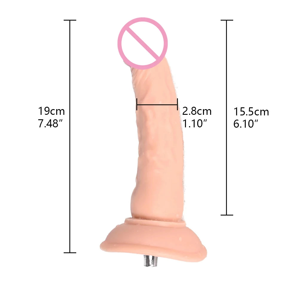 ROUGH BEAST Sex Machine Flesh-colored Dildos Attachment for Vac-U-Lock Masturbation Machine Automatic Sex Toy Accessories