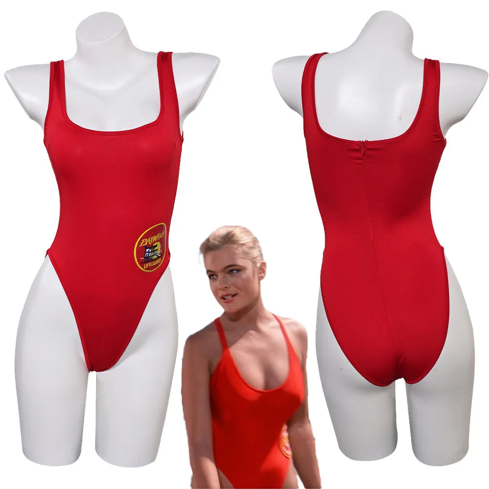 1989 TV Baywatch Costume Disguise Mitch Buchannon Cosplay Fantasy Shorts Summer Beach Wear Adult Men Roleplay Fantasia Outfits
