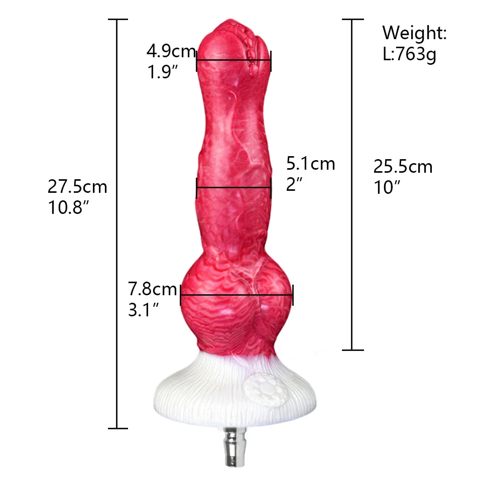 ROUGH BEAST Vac-U-Lock Sex Machine Dildo Attachment Silicone Anal Plug Simulation Erotic Sex Toys for Women and Men Masturbator