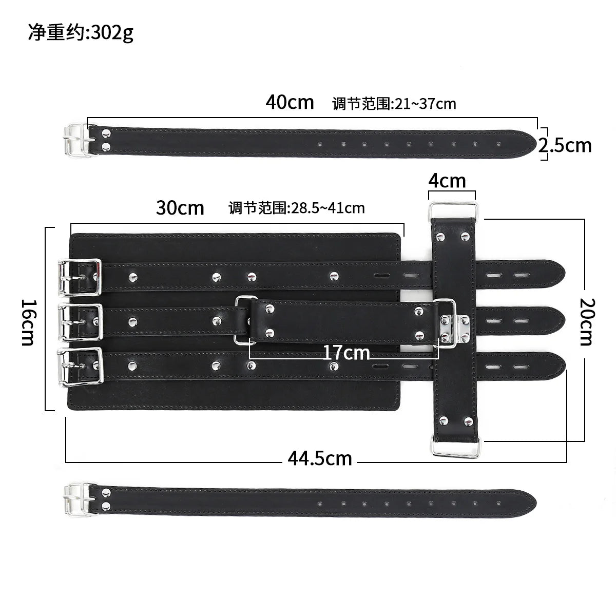 Leather Handcuffs Bdsm Straps Sex Toys SM Sexy Bondage Cuffs Arms Behind Back Restraints Erotic Adult Toys For Women Couples
