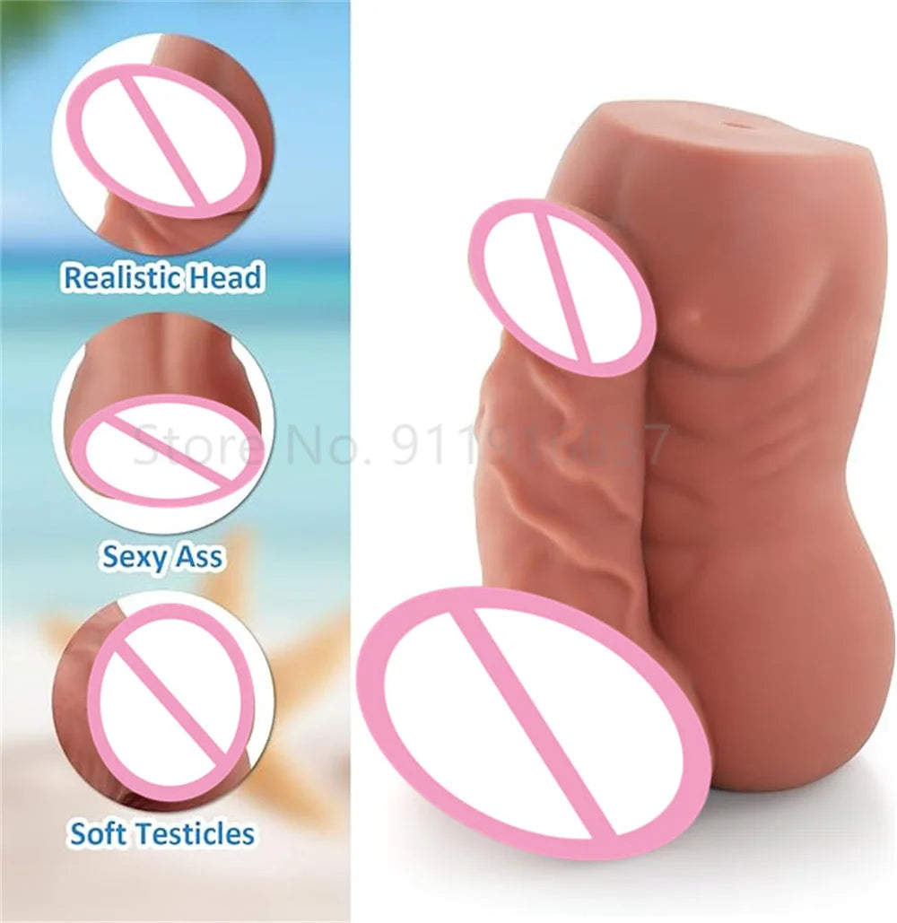 Porn in The Real Body Male Torso Sex Doll Realistic Dildo Anus Gay Masturbation Sexual Lovedoll with Penis Adult Erotic Products