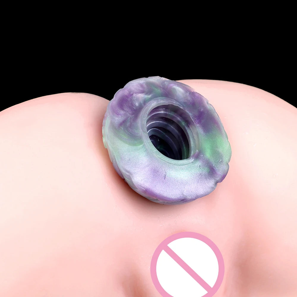 ASHBURN Fantasy Voyeur Anal Speculum Silicone Hollow Anal Plug Dilator Expansion Multi color