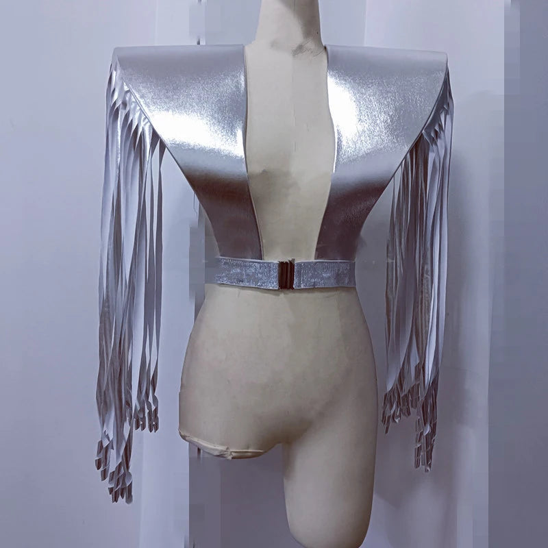 ASHBURN™ Dual Voltage LED Glitch Vixen Armor – Unisex LED Top or Wide-Leg Cover Options