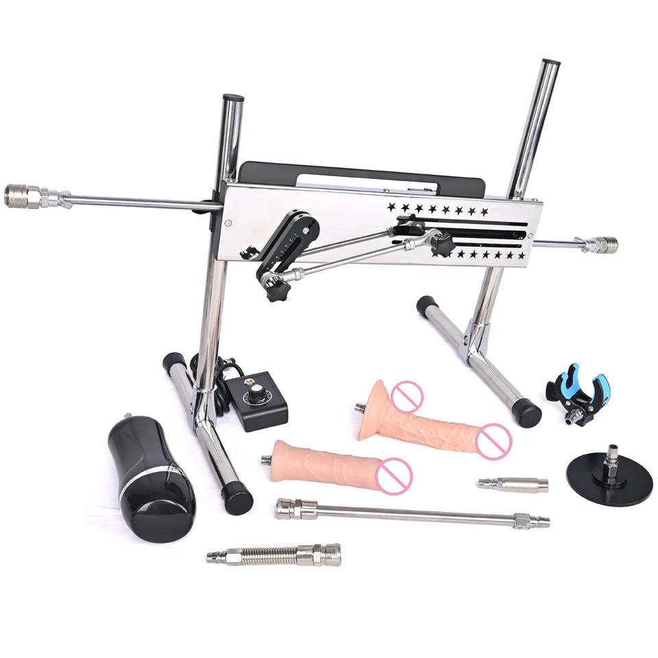 ROUGH BEAST Sex Machine for Women and Men 120W Power APP Control Masturbation Machine with Vac-U-Lock Dildos 2 People Sex Toys