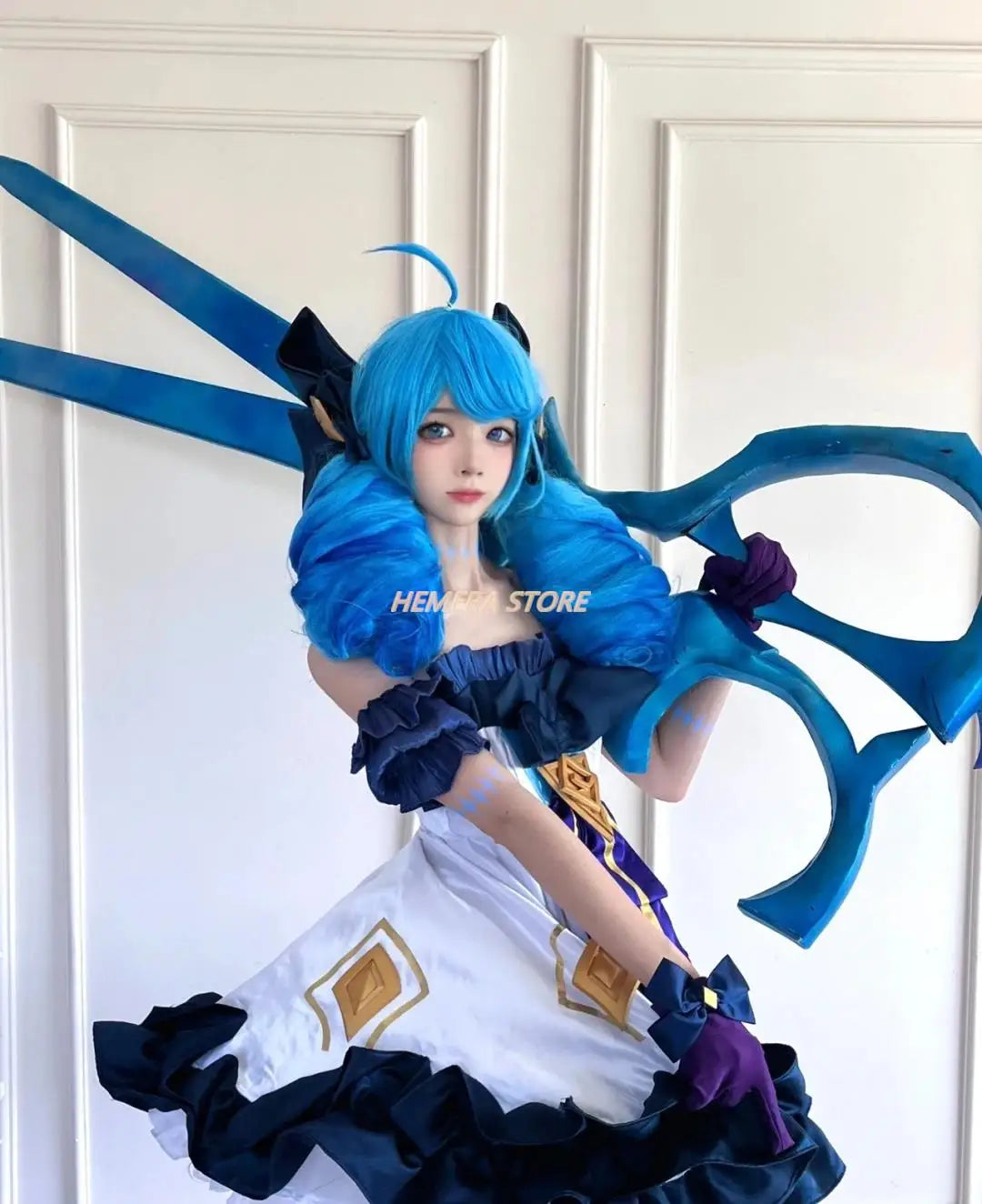 Game LOL Gwen Cosplay Costume Game Cos LOL Cosplay New Hero Gwen Gothic Dress Lolita Costume And Cosplay Wig Role Play Sets