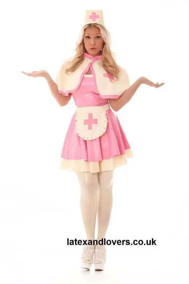 Caoutchouc Latex Dress uniform Robe Unisexe COSTUME XS S M L XL XXL Tablier