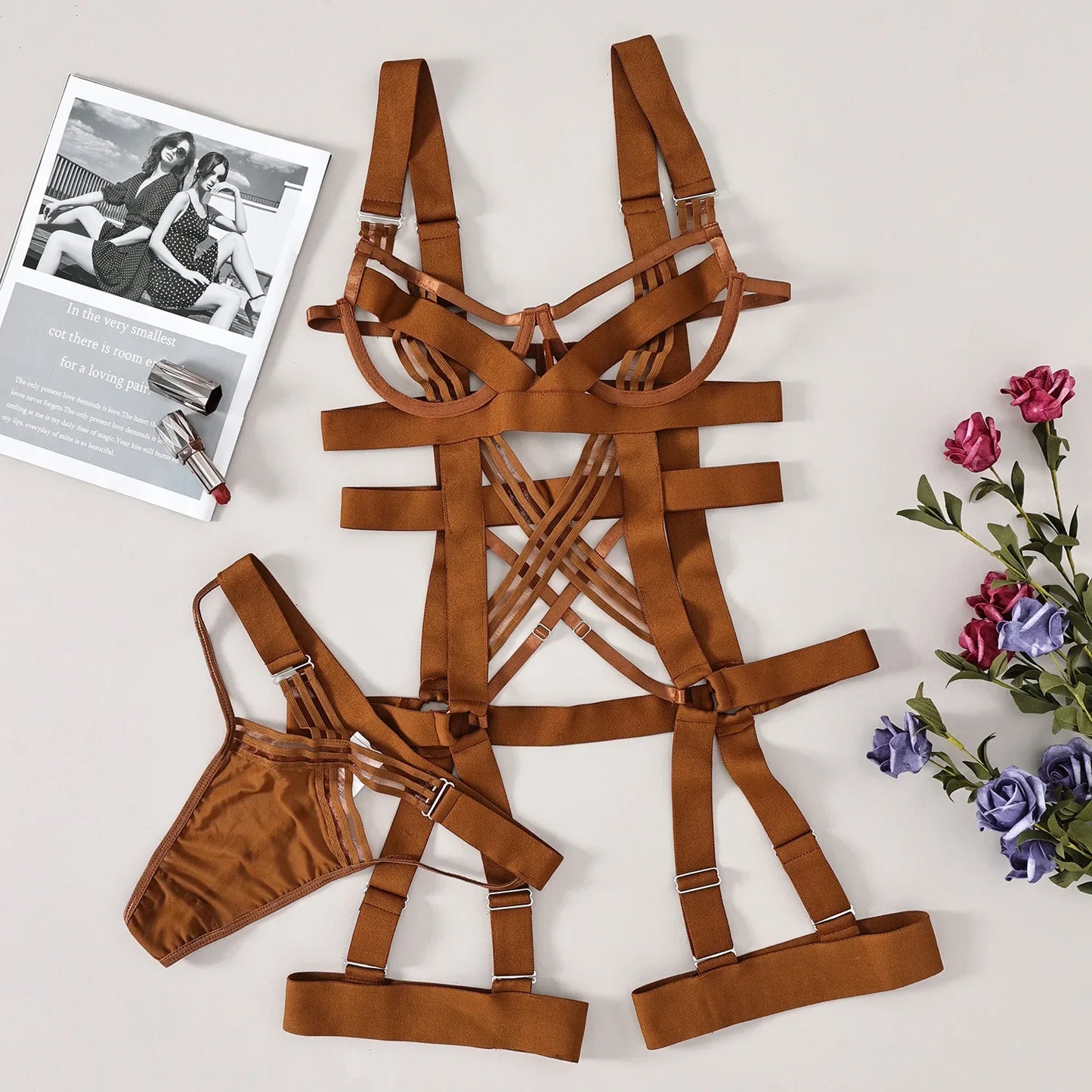 Sexy Suit New in Women's Underwear for Women Without Censorship Romantic Bilizna Sexy Lingerie Super Hot Tight G-string Whole Vs