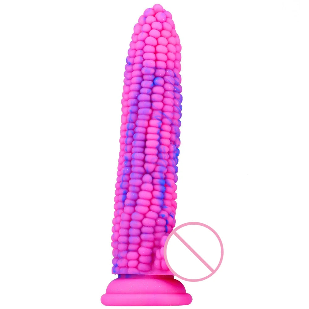 3 colors Corn Particles Penis Pvc Dildo Penetration Anal Plug Suction Cup Anal Expander Dildo Cock Simulation Butt Plug Gode 18+
