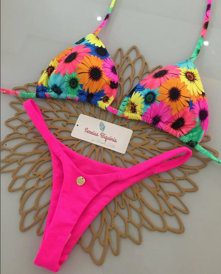 Two-pieces Thong Bathing Suit Biquinis