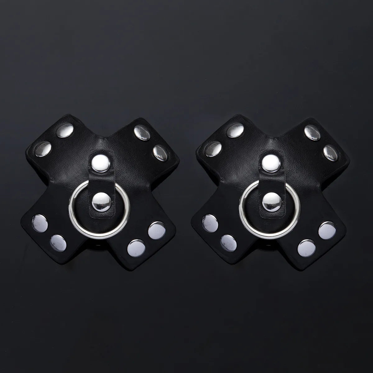 Sexy lingerie Women Breast Leathe Riron Rings Nipple Cover Invisible Adhesive Strapless  Lift Bra Pad Fetish Breast sticker
