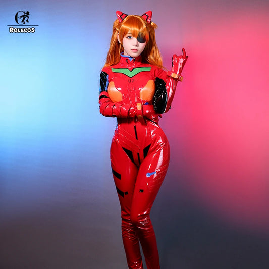 ROLECOS EVA Asuka Langley Soryu Cosplay Costume Asuka Langley Soryu EVAc