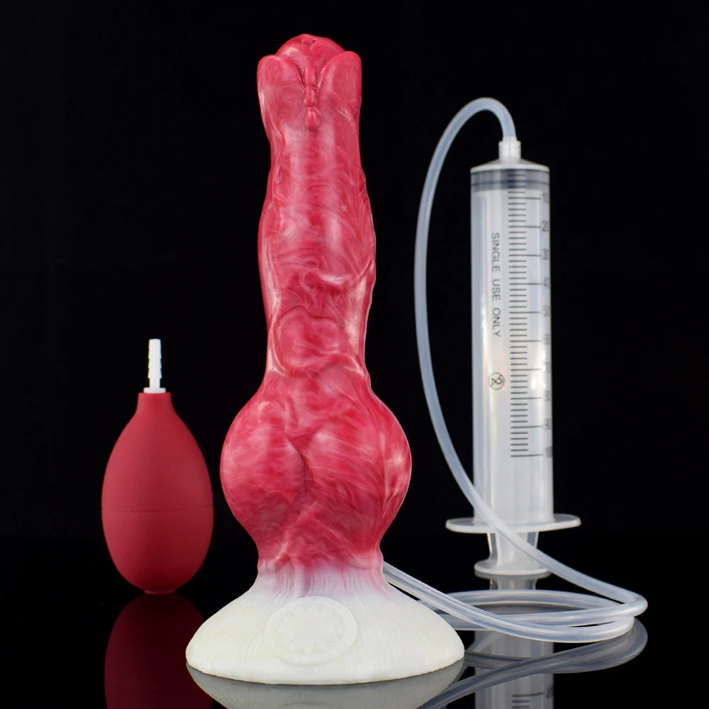 ASHBURN Ejaculation Large Knot Silicone with Squirting Function Strong Sucker