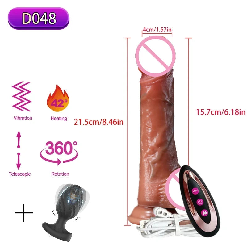 Realistic Dildos Vibration For Women Masturbation Sexy Adult Sex Toys Anal Plug Penetration Anal Thrusting Penis Dildo Vibrator