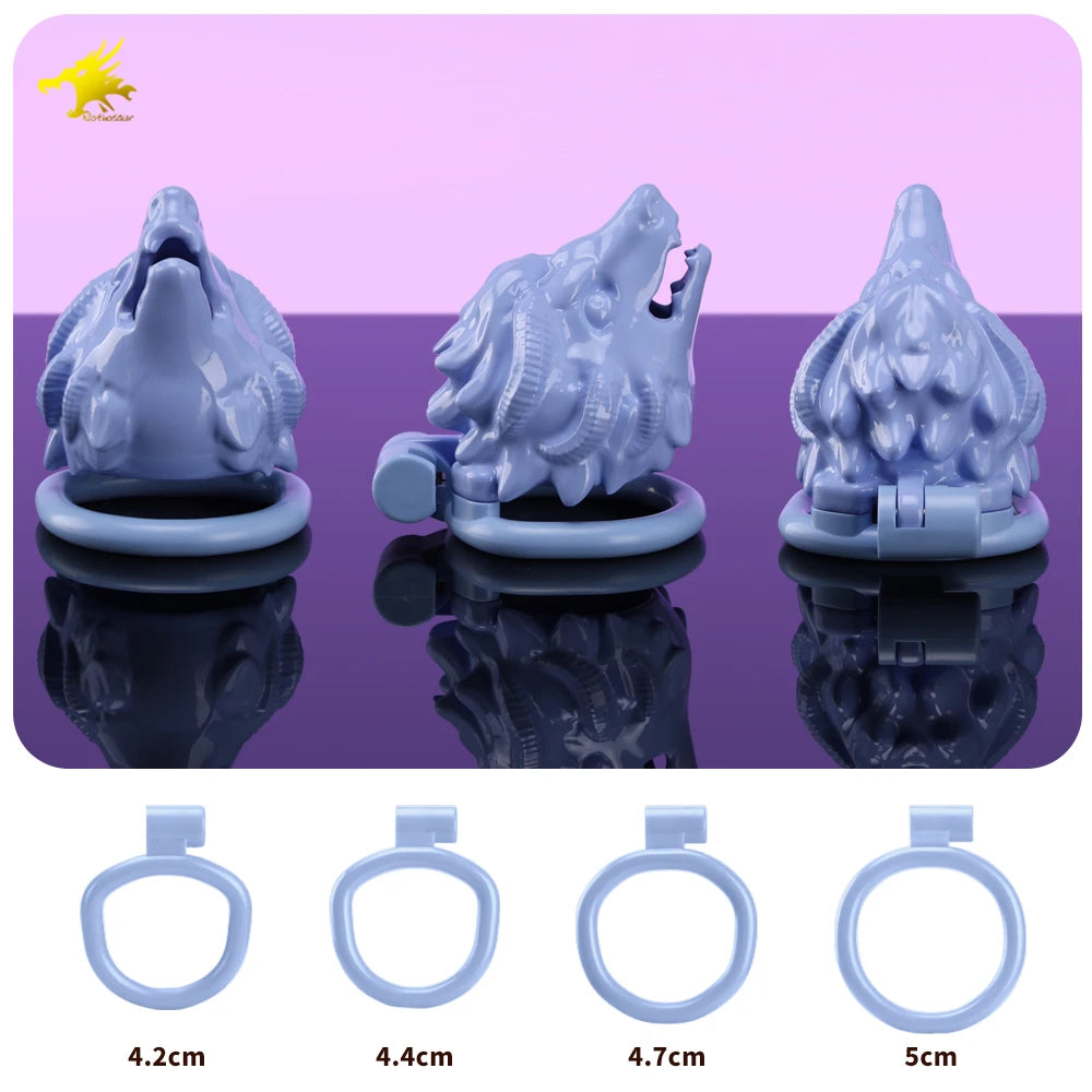 New ABS Chastity Cage Male Flat Cock Cage Penis Ring Slave Bondage SM Sissy Gay Penis Devices Adult Sexy Toys For Men