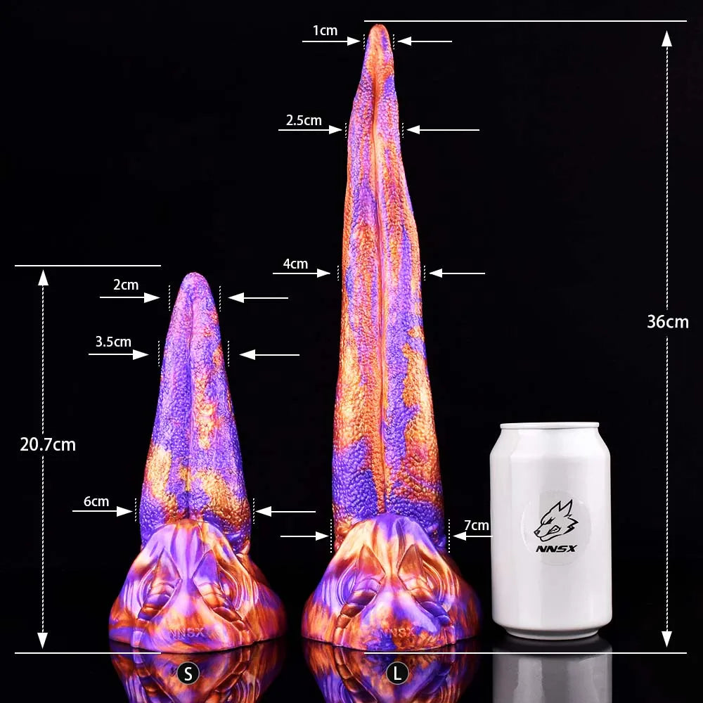 ASHBURN Realistic XL dragon Tongue relic with Suction Cup Soft