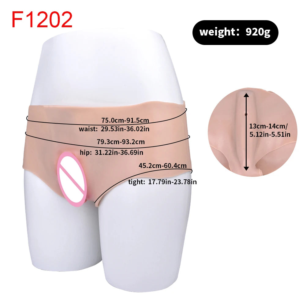 VOID SKIN: HEXED CURVE – Fake Vagina Gaff Briefs with Hip Enhancement