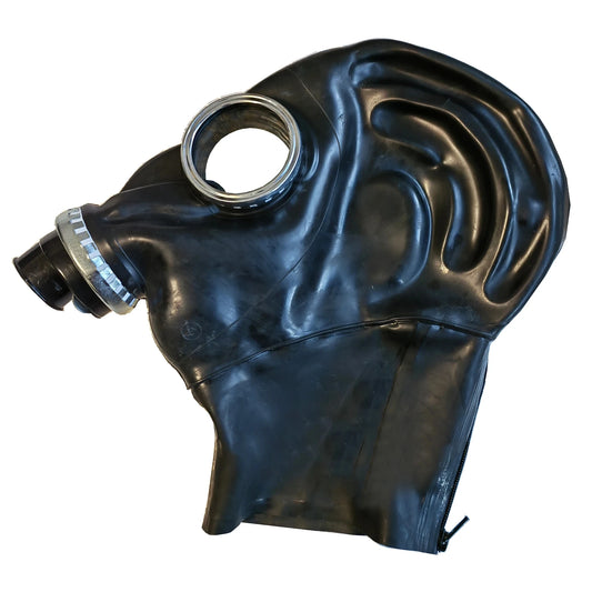 Latex Gas Mask Hood Cosplay Natural Latex Rubber Gas Mask Punk Ghost Full Face Mask Industrial Style Hood