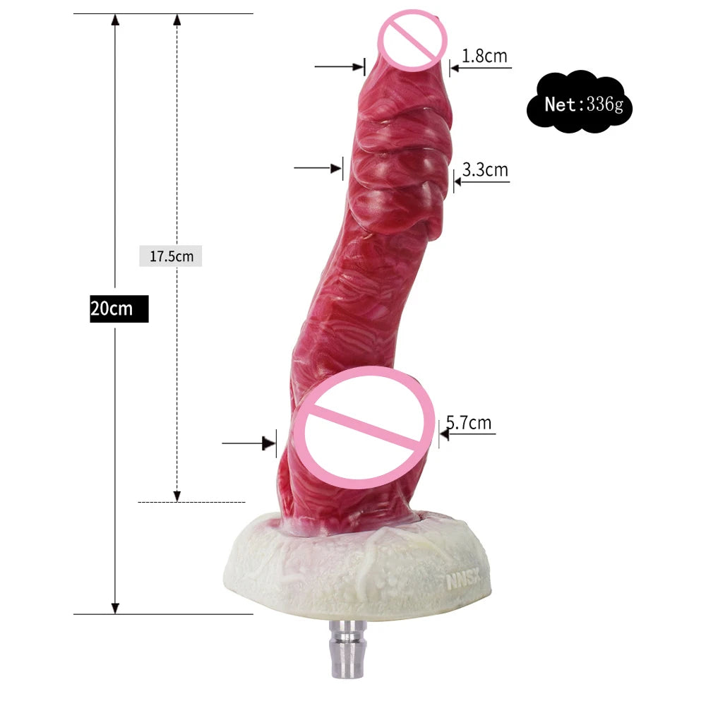 ROUGH BEAST Vac-U-Lock Sex Machine Dildo Attachment Silicone Anal Plug Simulation Erotic Sex Toys for Women and Men Masturbator