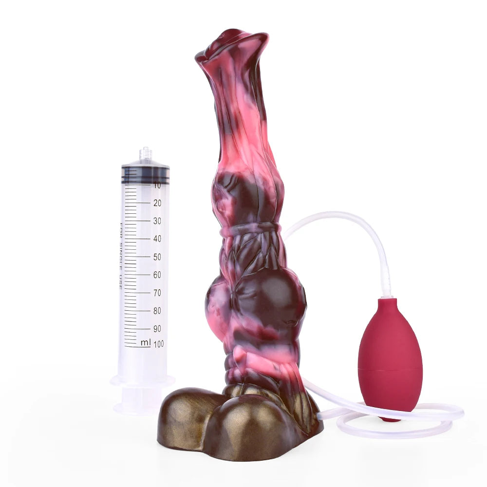 ASHBURN FERAL MUSTANG – Long Squirting Silicone Dildo with Suction Base