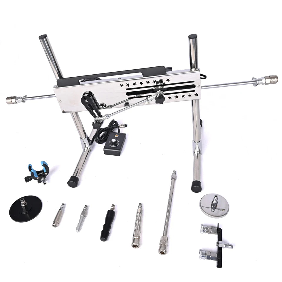 ROUGH BEAST Sex Machine for Women and Men 120W Power APP Control Masturbation Machine with Vac-U-Lock Dildos 2 People Sex Toys