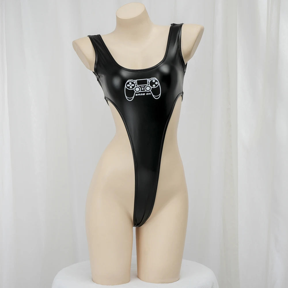 AniLV Strawberry Game Over Handle High Slit Lenther Tight Bodysuit Uniform Clothes Swimsuit Cosplay Costume