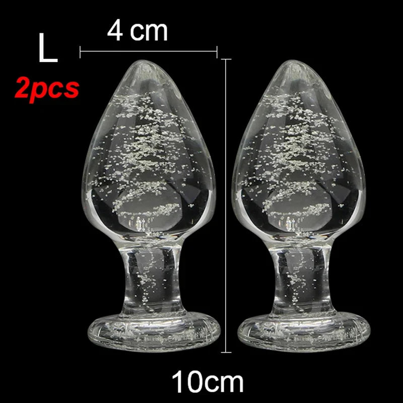 ASHBURN Luminous Glass PLUG for Adults Erotic Toys Crystal Jewelry