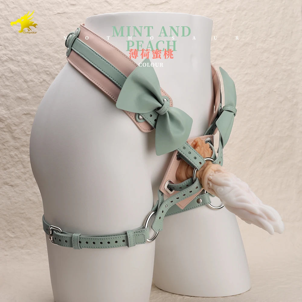 Nothosaur Contrasting colors Strap-on Realistic Dildo Pants for Dildos With Rings Man Strapon Harness Belt Adult Games Sex Toys