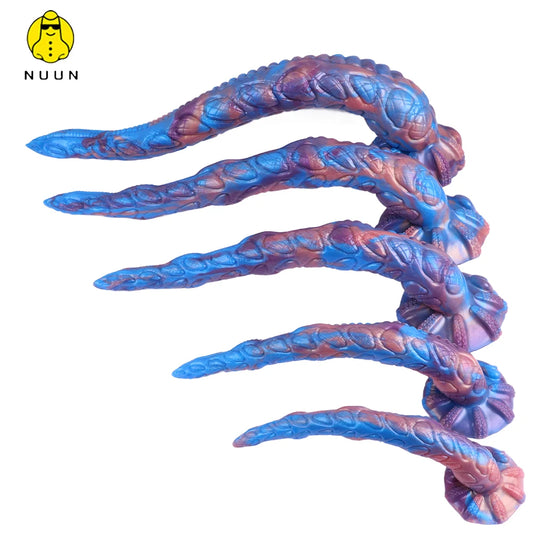 ASHBURN Super Long Monster Tentacle Anal Dildo Soft Silicone Tentacle Butt Plug Fantasy Dildo Penis Toy Women Men S,M,L,XL,XXL