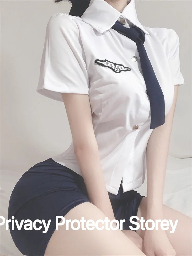 Cosplay Sexy Shoolgirl Nightdress Erotic Lingerie Porno Sexy Women's Underwear Student Sexy  Outfit Babydoll Role Play Costume