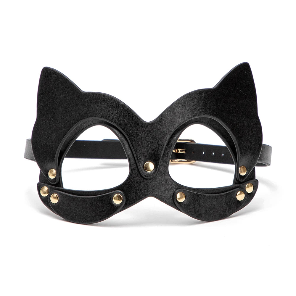 Erotic Bed Bondage Kits Slave Restraint Bondage Set Genuine Leather Collar Gag Whips Handcuffs Adult Sex Toys For Women Couples