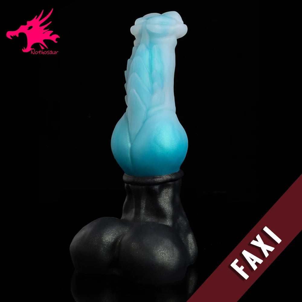 Nothosuar FAXI Fantasy Sex Toys iig Dog Knot Dildo Canine Penis Butt Plug For Men and Women Anal Trainner Fisting Game Sex Shop