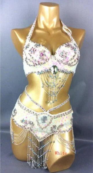Crystal Beads Tassel Fringe Sequin2 piece set