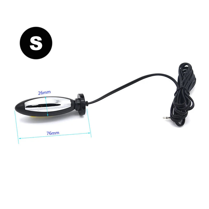 ASHBURNS Electro Shock Anal Butt Plug Electric Nipple Sucker Clamps E-stim Penis Plug Ring Cock Cage SM Chastity Couple Sex Medical Toys