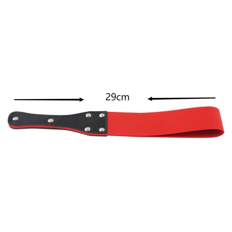 2Pcs/Set Leather Spanking Paddle Eye Mask Fetish Beat Bdsm Kit Submissive Slave Sex Toys Adult Games Flirt Whip Flogger Slapper