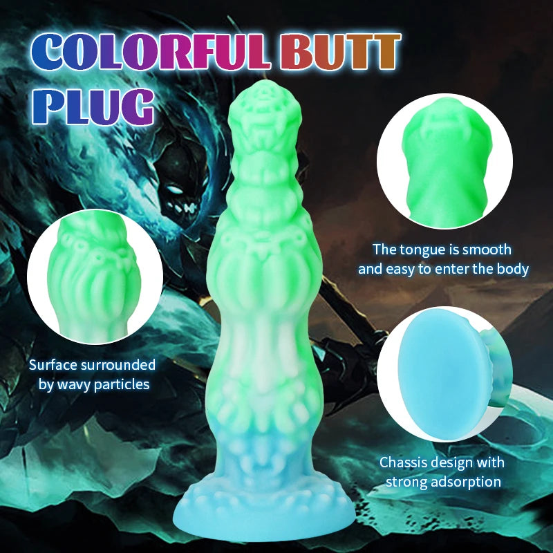 ASHBURN Monster Dildo For Women Silicone Knot Alien