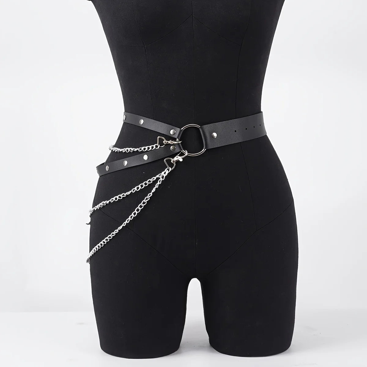1pcs of women's fashion thigh garter belt, hip bag, chain ring decoration, punk clothing accessories, holiday carnival clothi