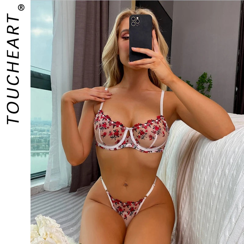Full Woman Lingerie Sexy Women Women's Bras and Underwear for Lady on Offer Lingeries Sets Sexy Outfit Bra and Thongs to Set