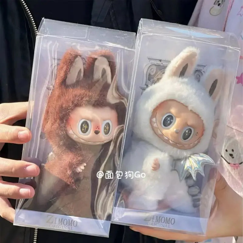 High Quality LBB Plush Toys Skullpanda Mokoko Zimomo Halloween LBB Keychain Doll Christmas Gift Keyring Toy Replica Gift
