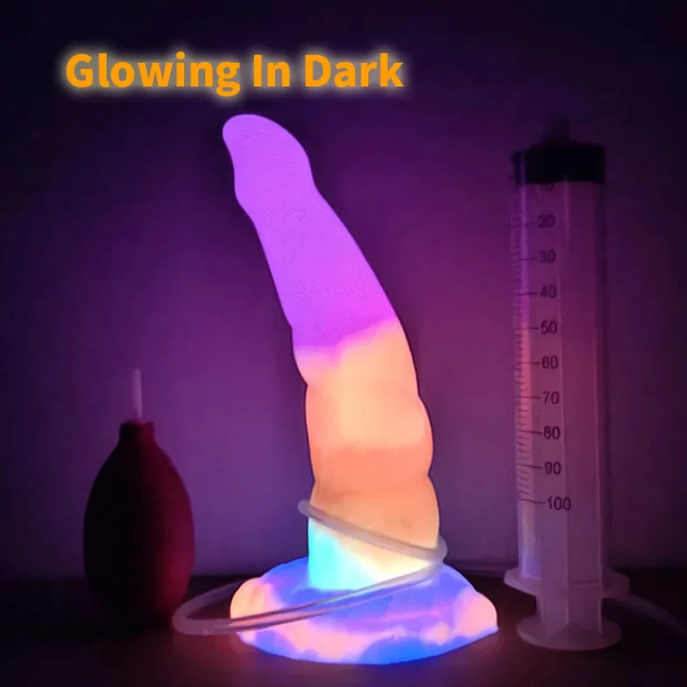 ASHBURN Luminous Squirting Dildo Fantasy Glowing Tentacle Monster