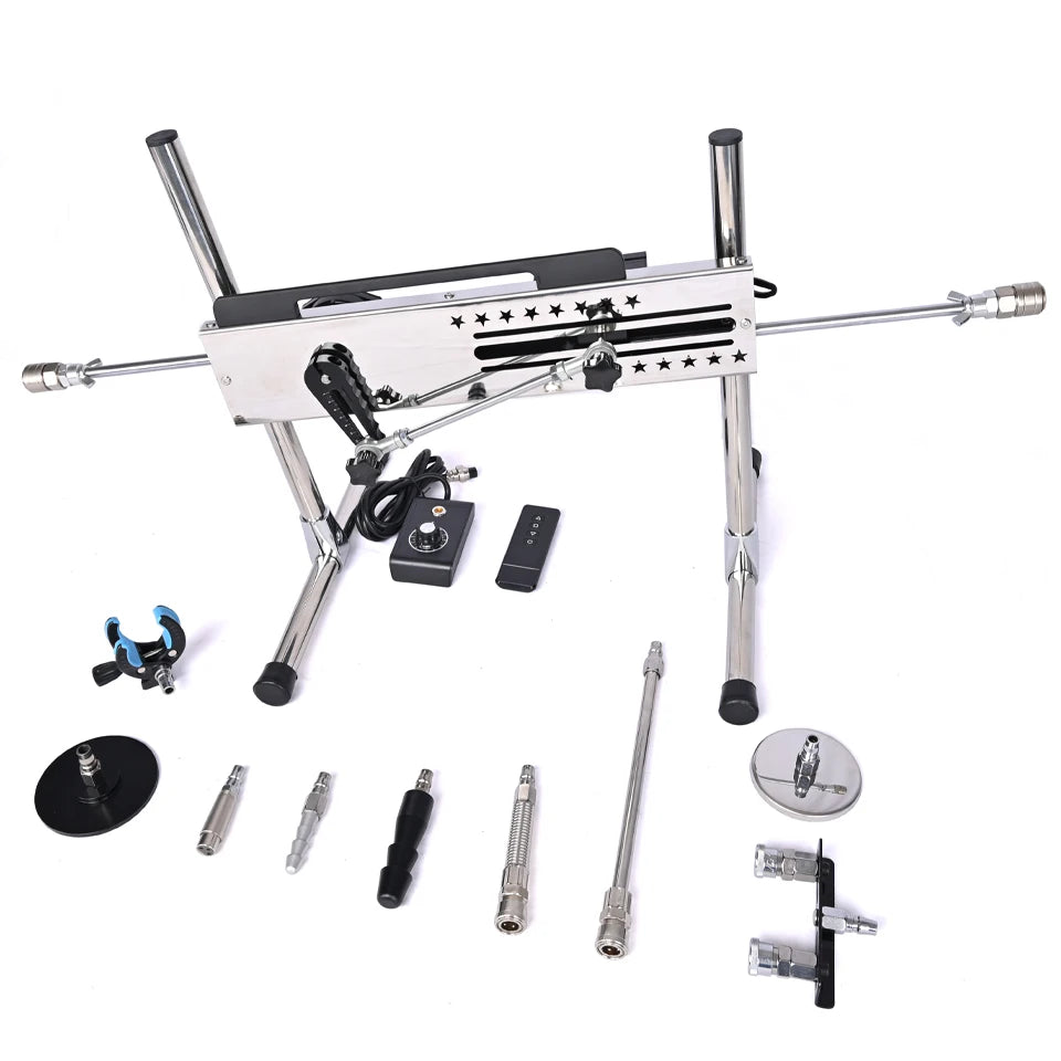 ROUGH BEAST Sex Machine for Women and Men 120W Power APP Control Masturbation Machine with Vac-U-Lock Dildos 2 People Sex Toys