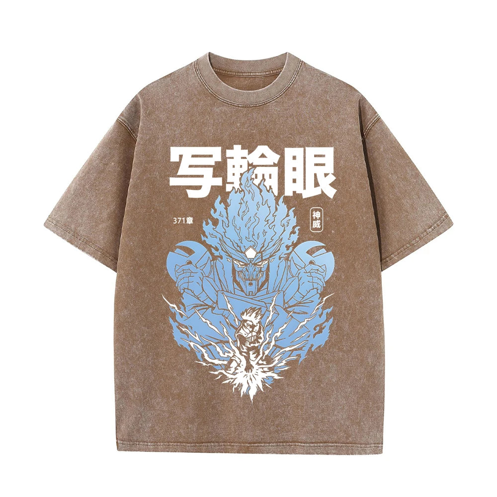 Men's Anime Tshirts 100% Cotton Gothic Harajuku Tshirt for Men Women Summer Casual Tops High Quality Tees Fashion Streetwear