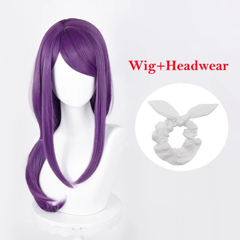 Anime Cosplay Kamishiro Rize Cosplay Wig 70cm Purple Braid Styling Rize Kamishiro Wigs Heat Resistant Synthetic Hair + Wig Cap