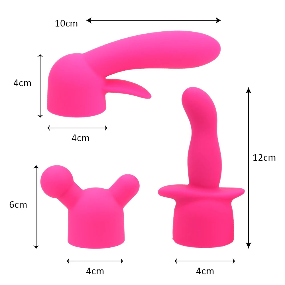Head Covers AV Rod Head Cap Magic Wand Attachment AV Stick Vibrator Accessory Sex Shop Sex Toys for Couples Vibrator Cap 18+