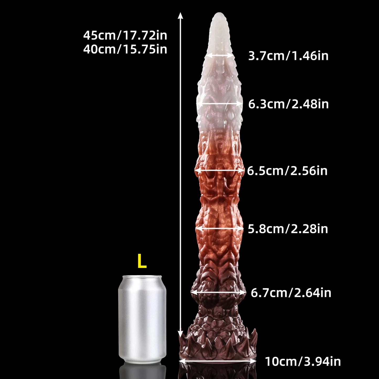 Nothosaur Meo's Ridge Adult Masturbation Toy Realistic Dog-Shaped Dildo Super Long Sex Barb for Male Female Fantasy Orgasm